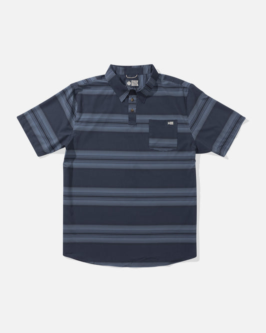 Salty crew WOVEN SHIRTS Sundown Perf Ss Tech Polo - Navy in Navy