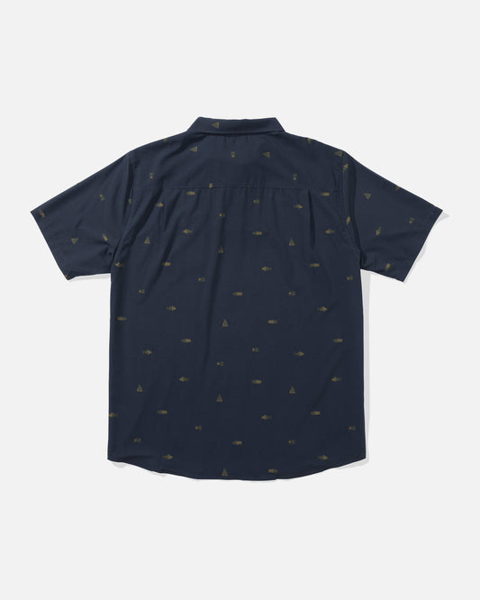 Salty crew WOVEN SHIRTS Mayday Perf Ss Tech Polo - Navy in Navy