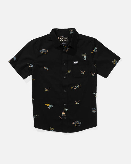 Session Button Up Kids - Black