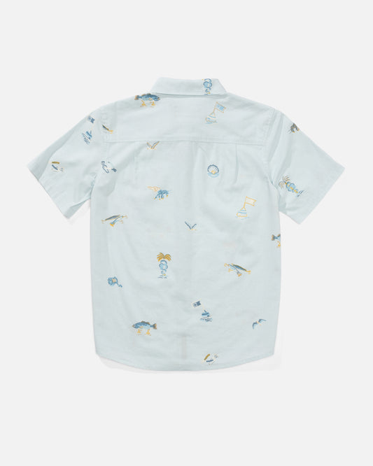 Session Button Up Kids - Light Blue