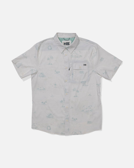 Flagship Uv Button Up - White