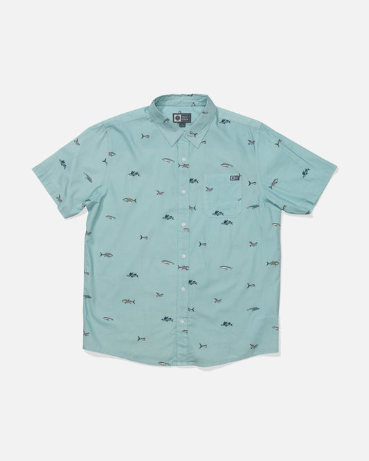 Crew Ss Button Up - Seaside