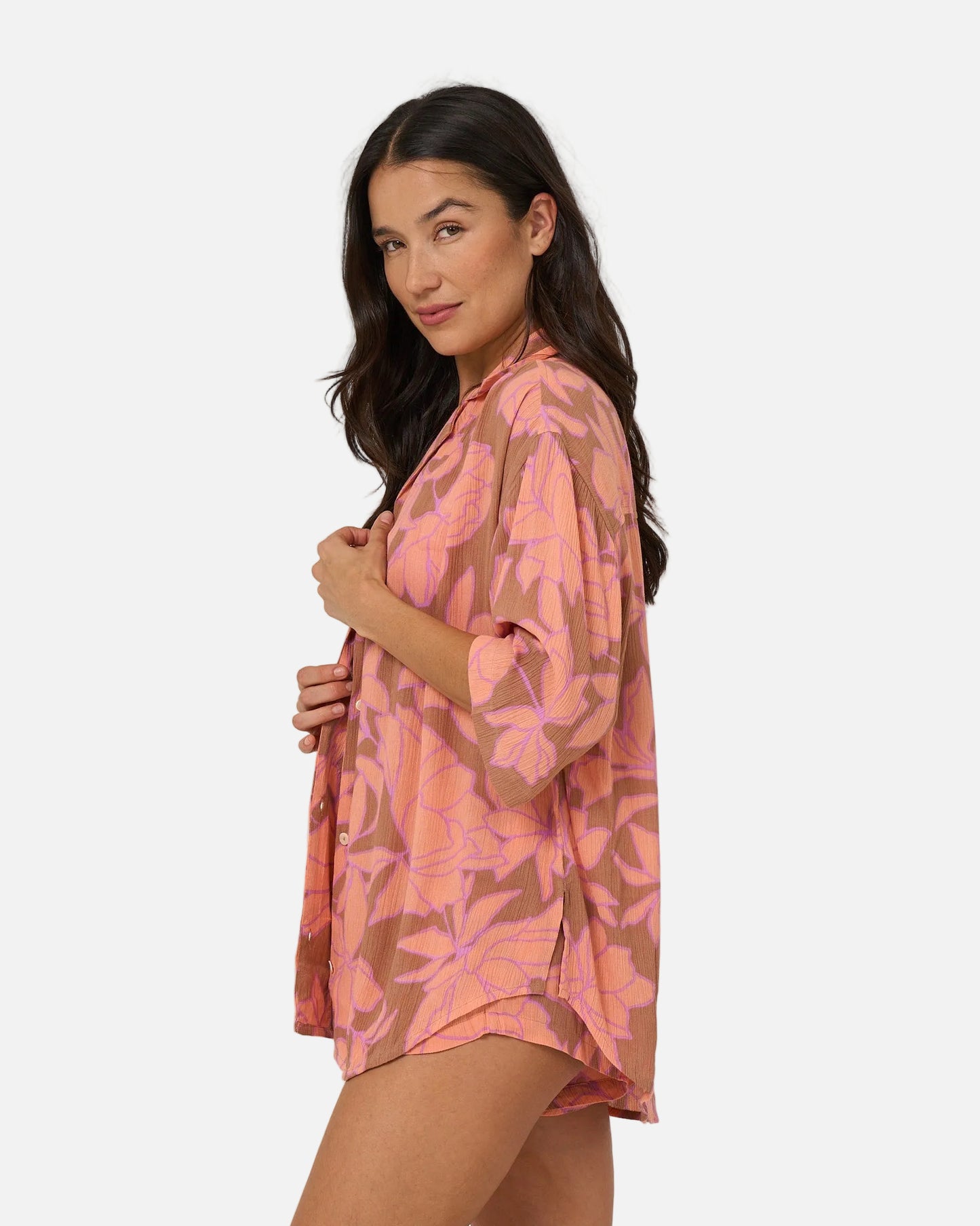 Rose Parade Tunic - Mocha