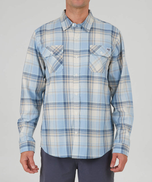 Salty Crew Men - Frothing Flannel - Wax/Blue