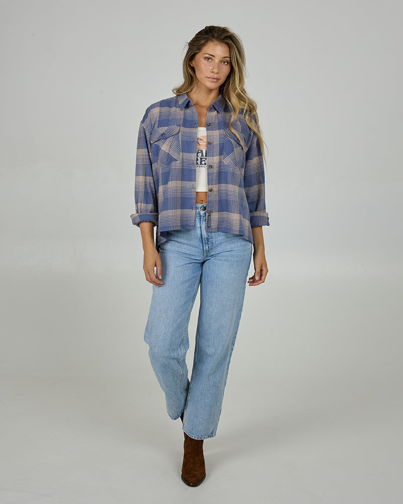 Nomad Flannel - Dusty Blue