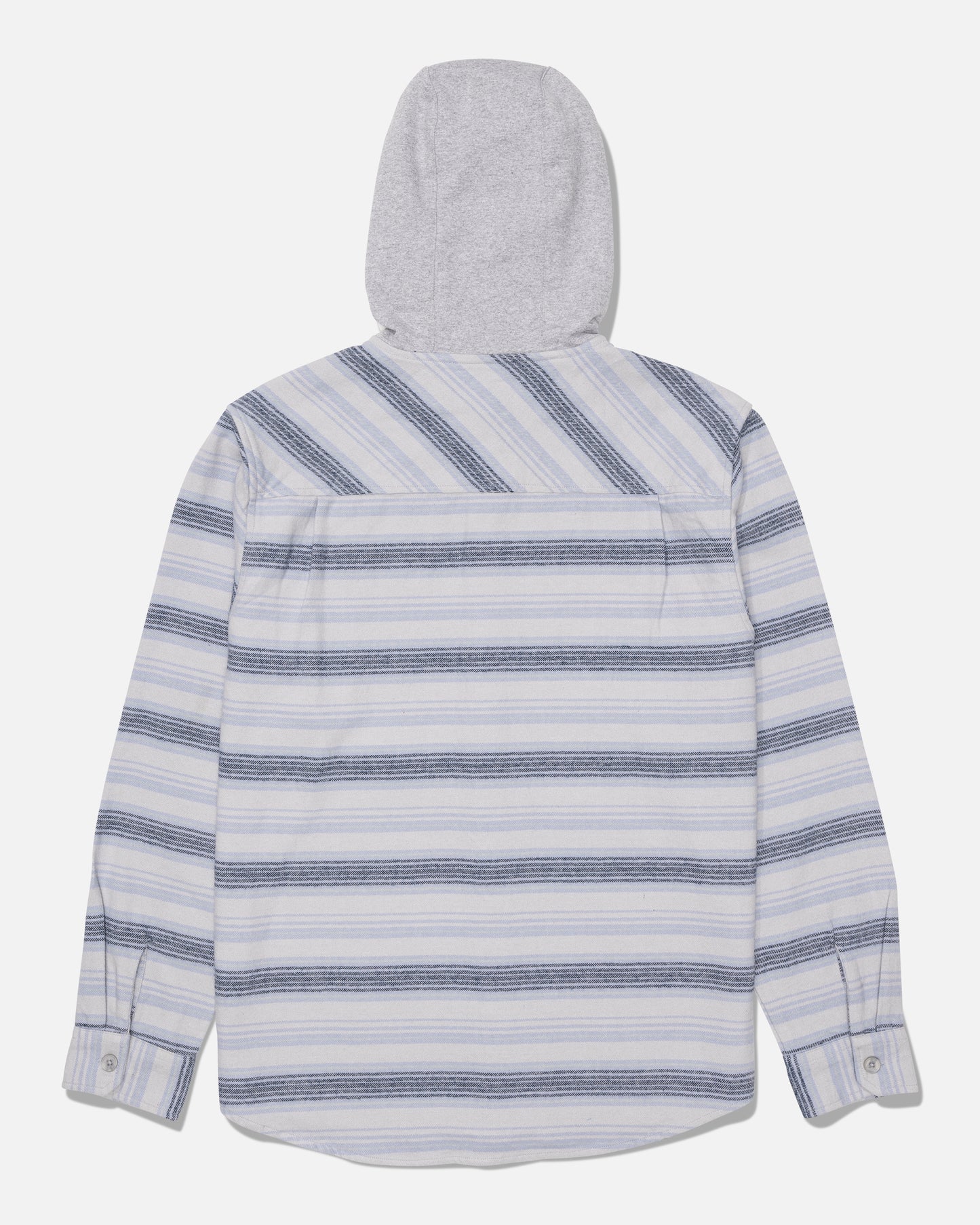 Whitewash Hooded Flannel - Harbor Grey
