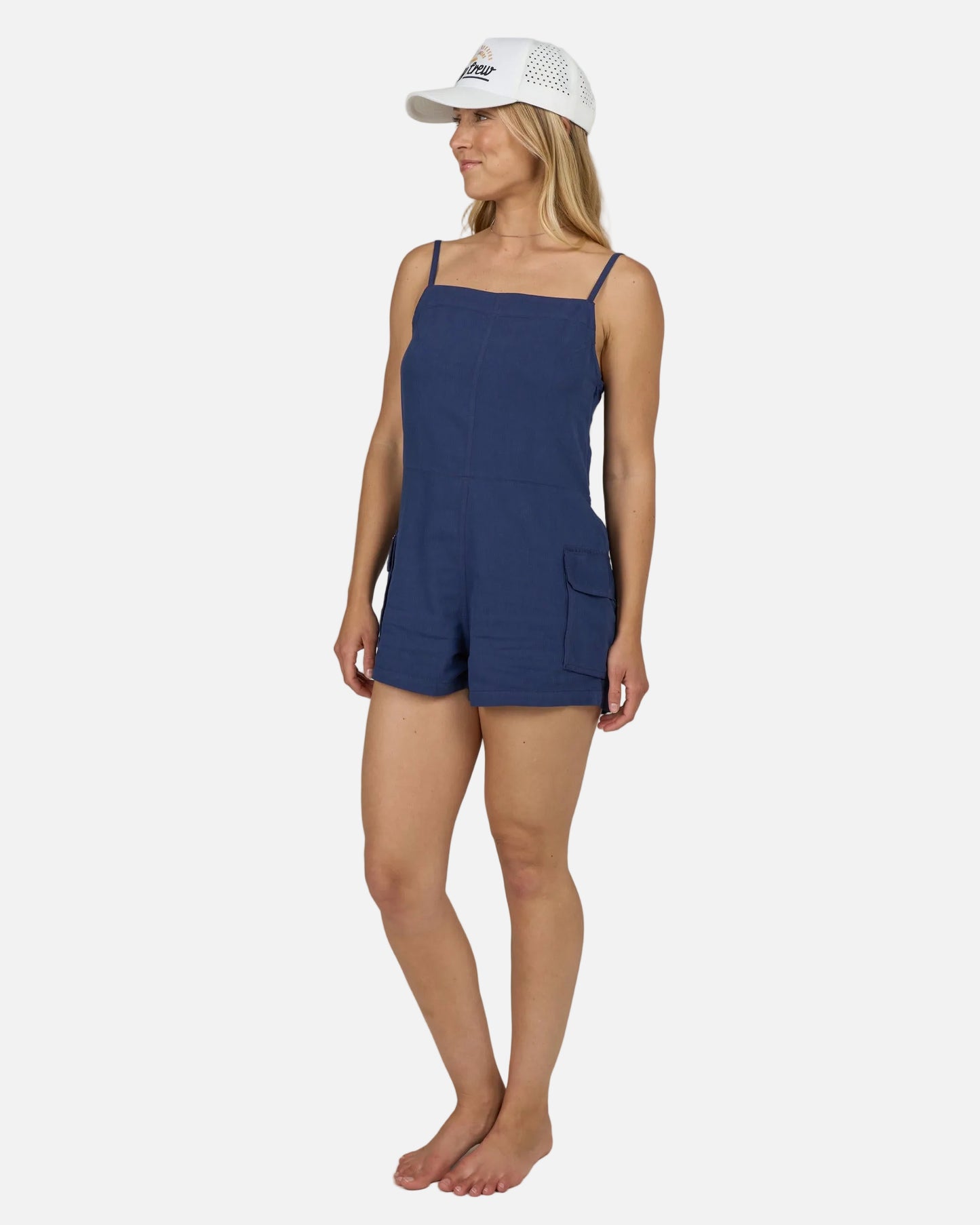 Driftwood Romper - Bright Navy