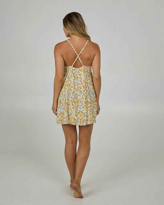 Hidden Ditsy Dress - Honey