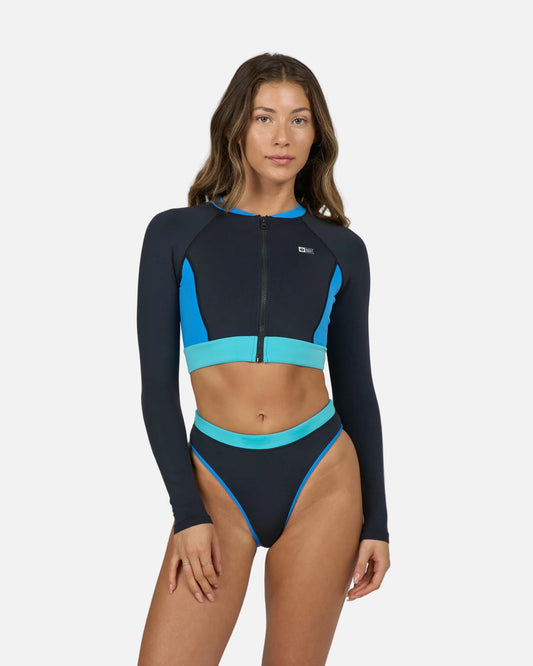 Surf Break Rashguard Top - Black