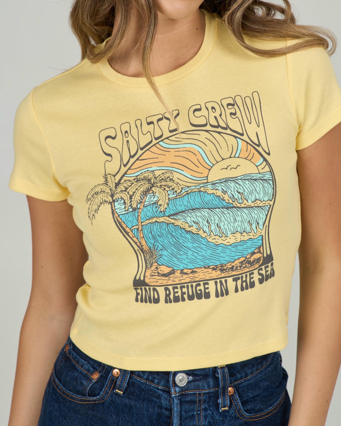 Keyhole Baby Tee - Sunshine