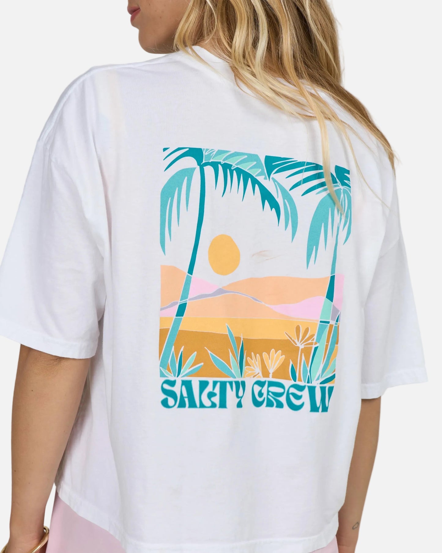 Travel Far Skimmer Tee - White