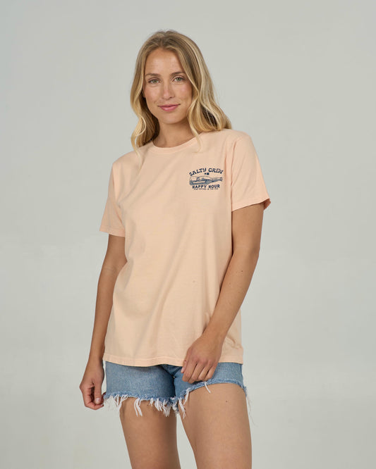 Happy Hour B.f. Tee - Apricot