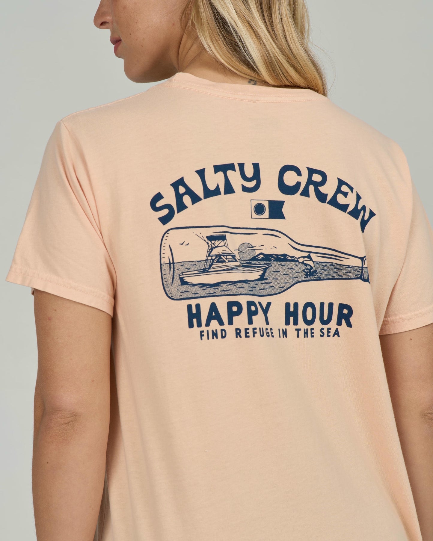 Happy Hour B.f. Tee - Apricot