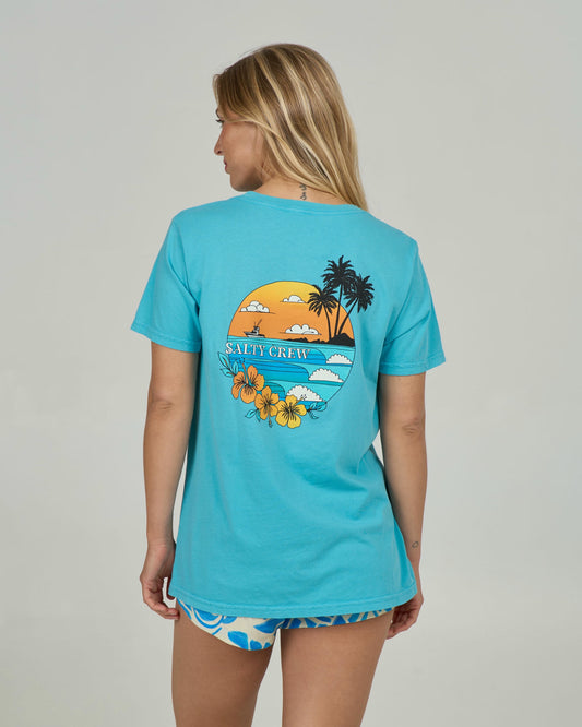 Sunset B.f. Tee - Turquoise