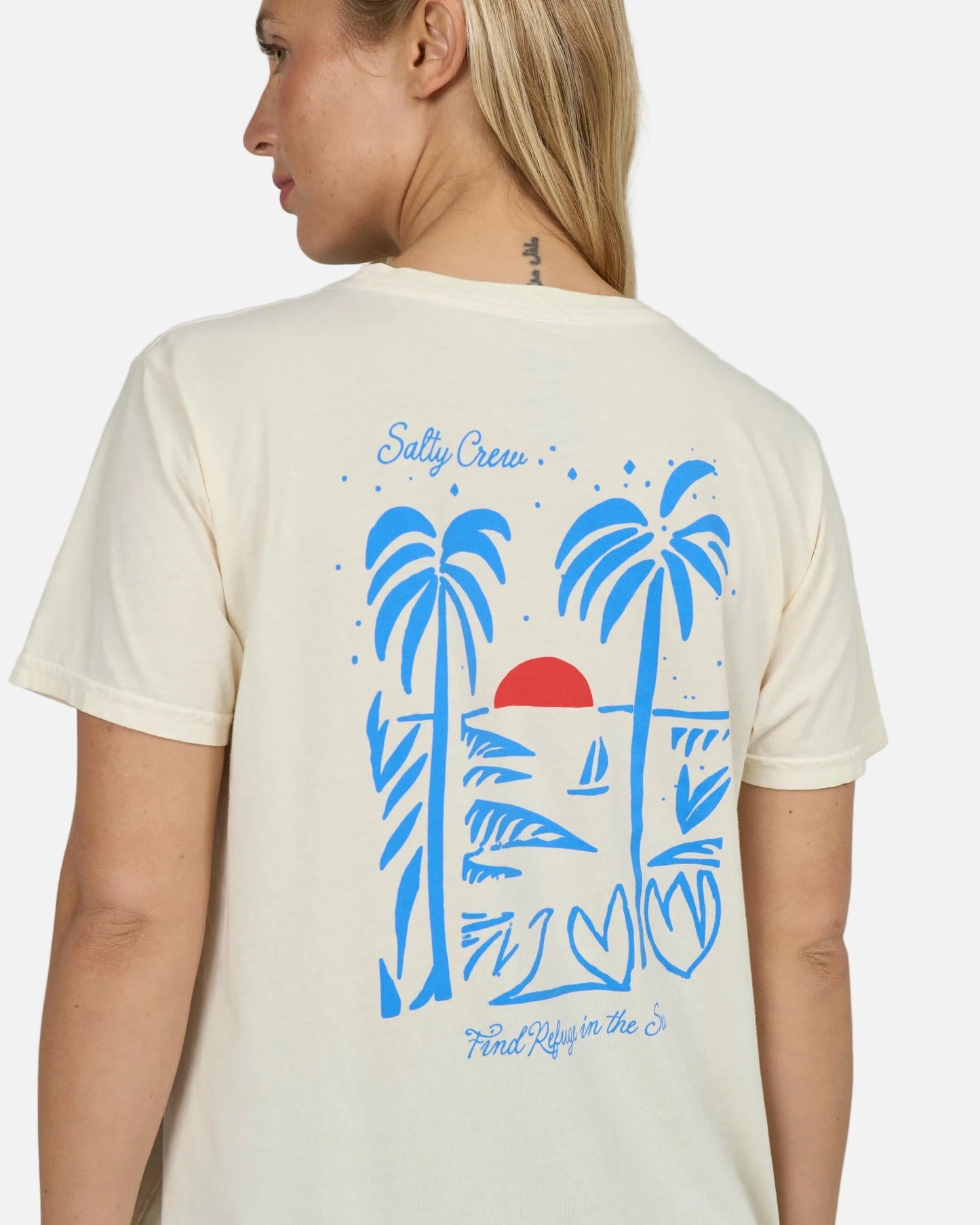 Geo Palm B.f. Tee - Off White