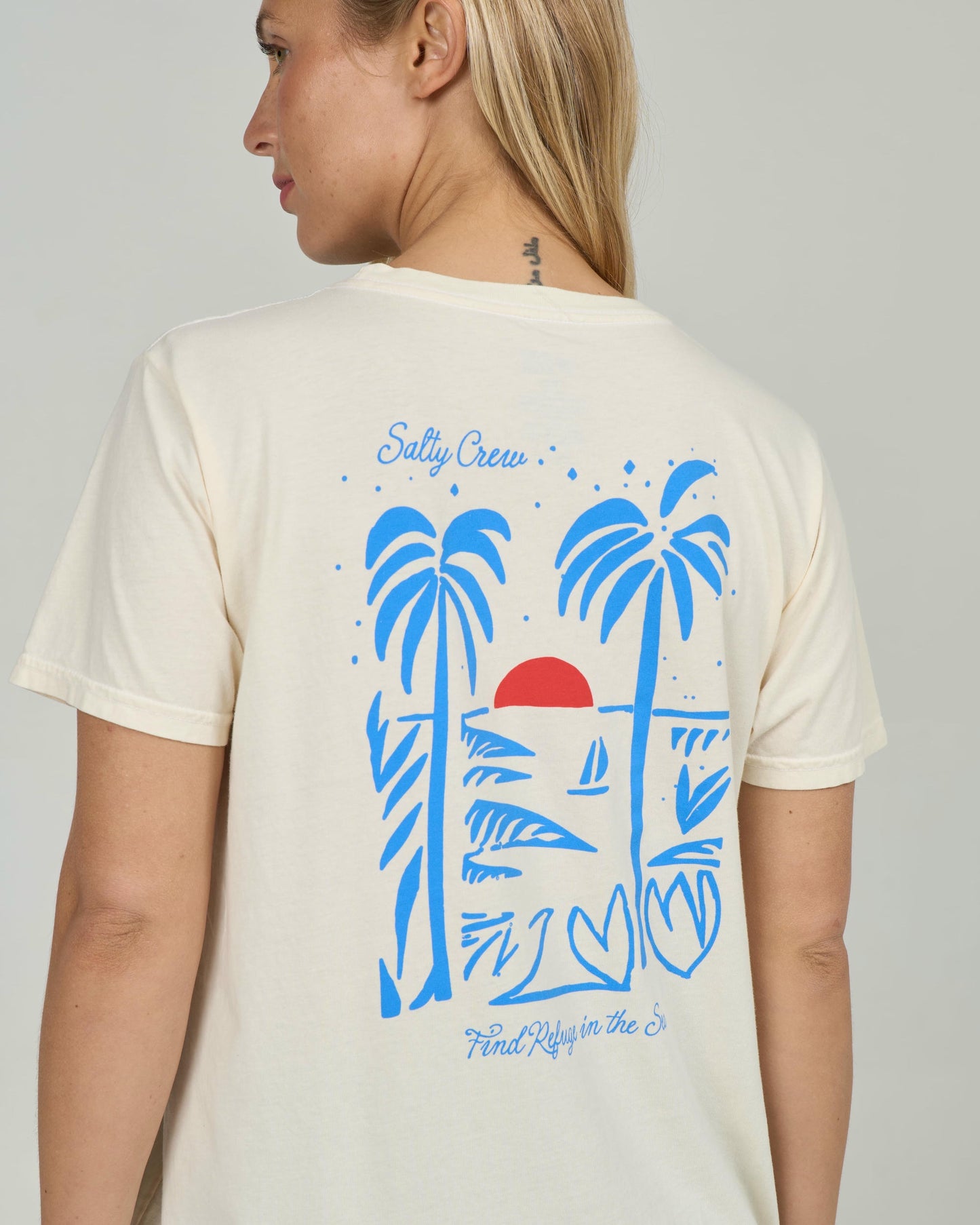 Geo Palm B.f. Tee - Off White