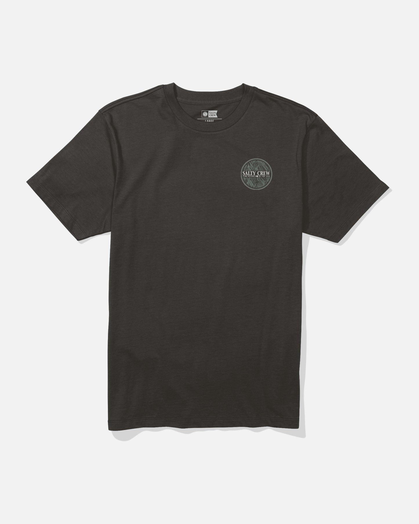 Split Fill Ss Tee - Black
