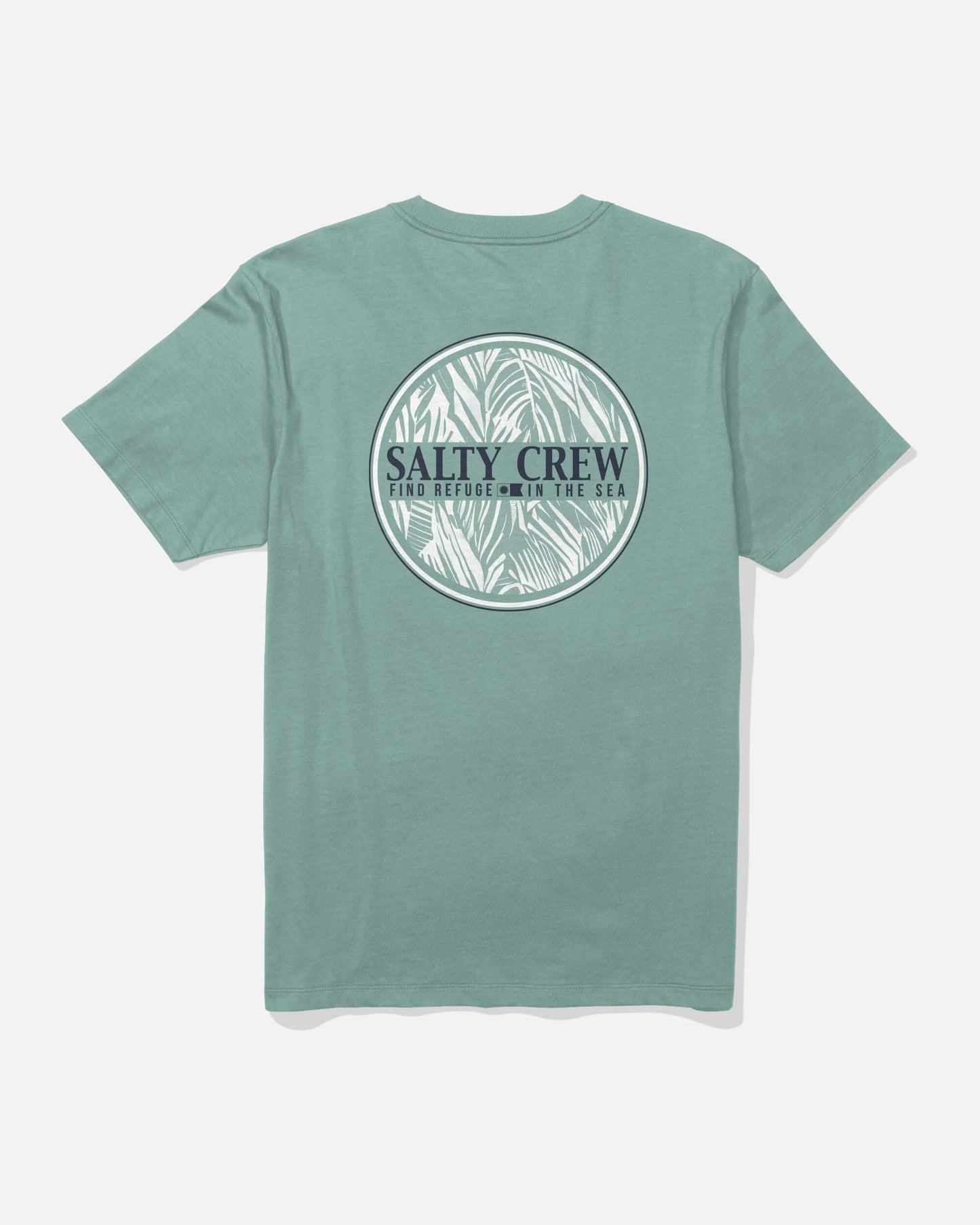 Split Fill Ss Tee - Mackerel