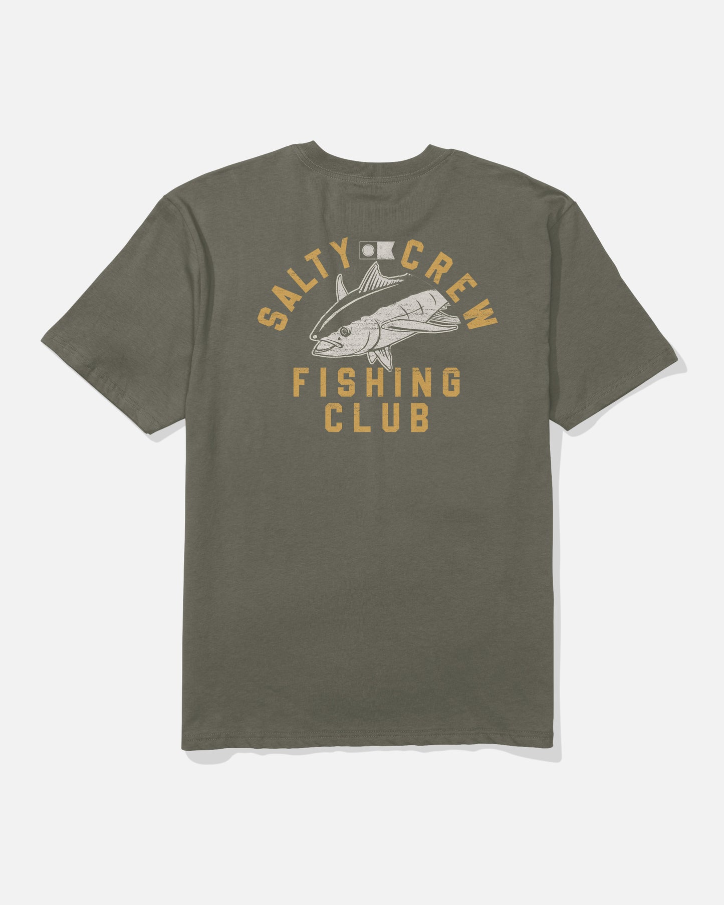Fish Club Ss Tee - Dusty Olive