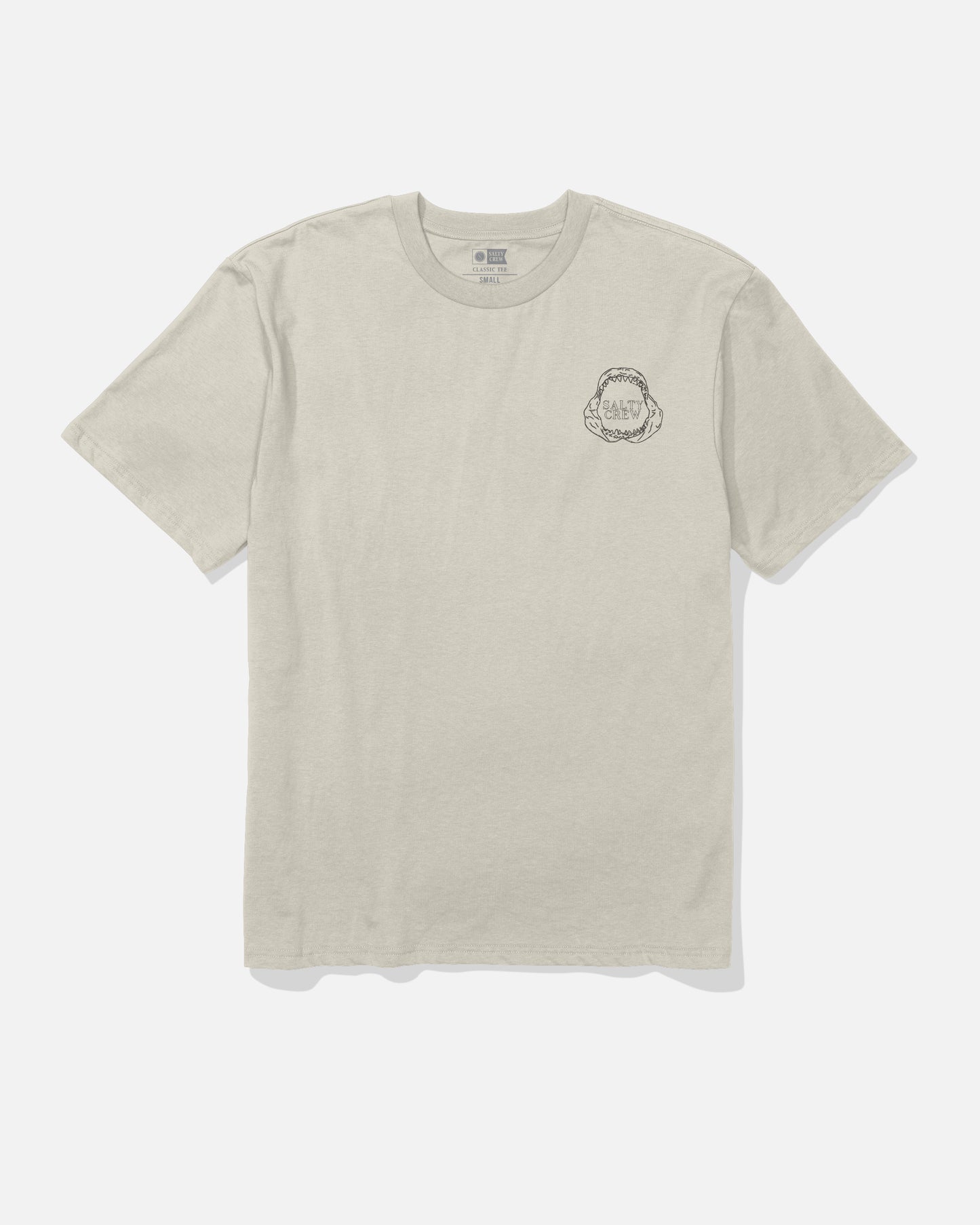 Great Wht Ss Tee - Moonbeam