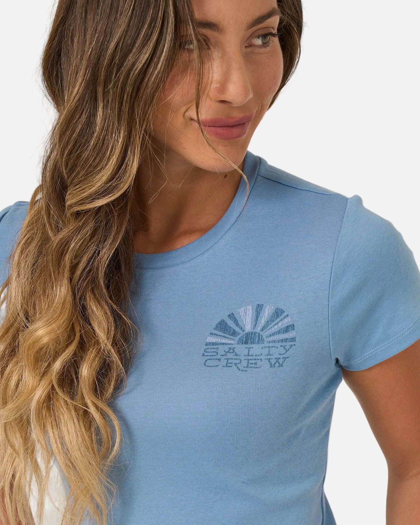 Sunshine Baby Tee - Ash Blue