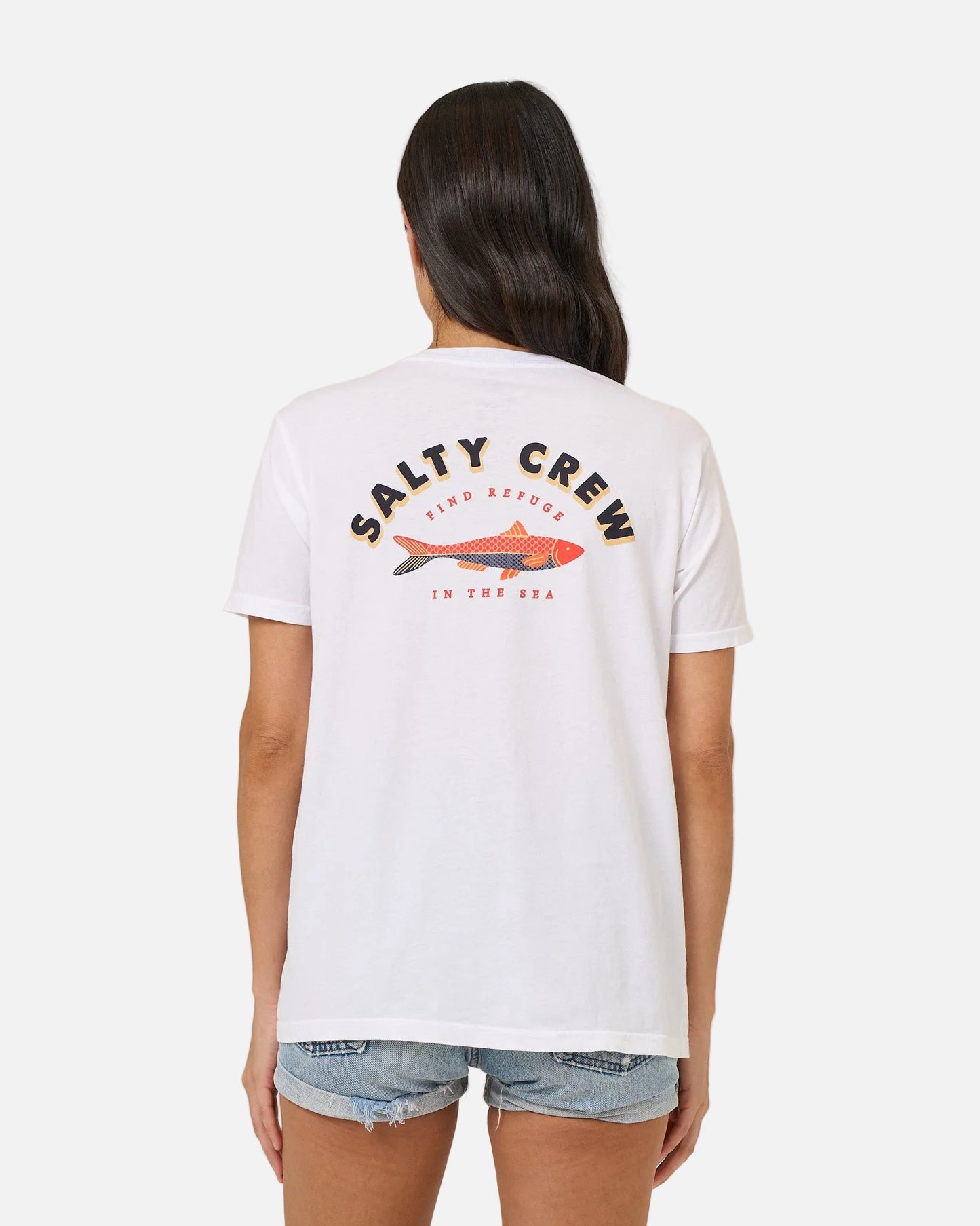 Salty Sardine Bf Tee - White