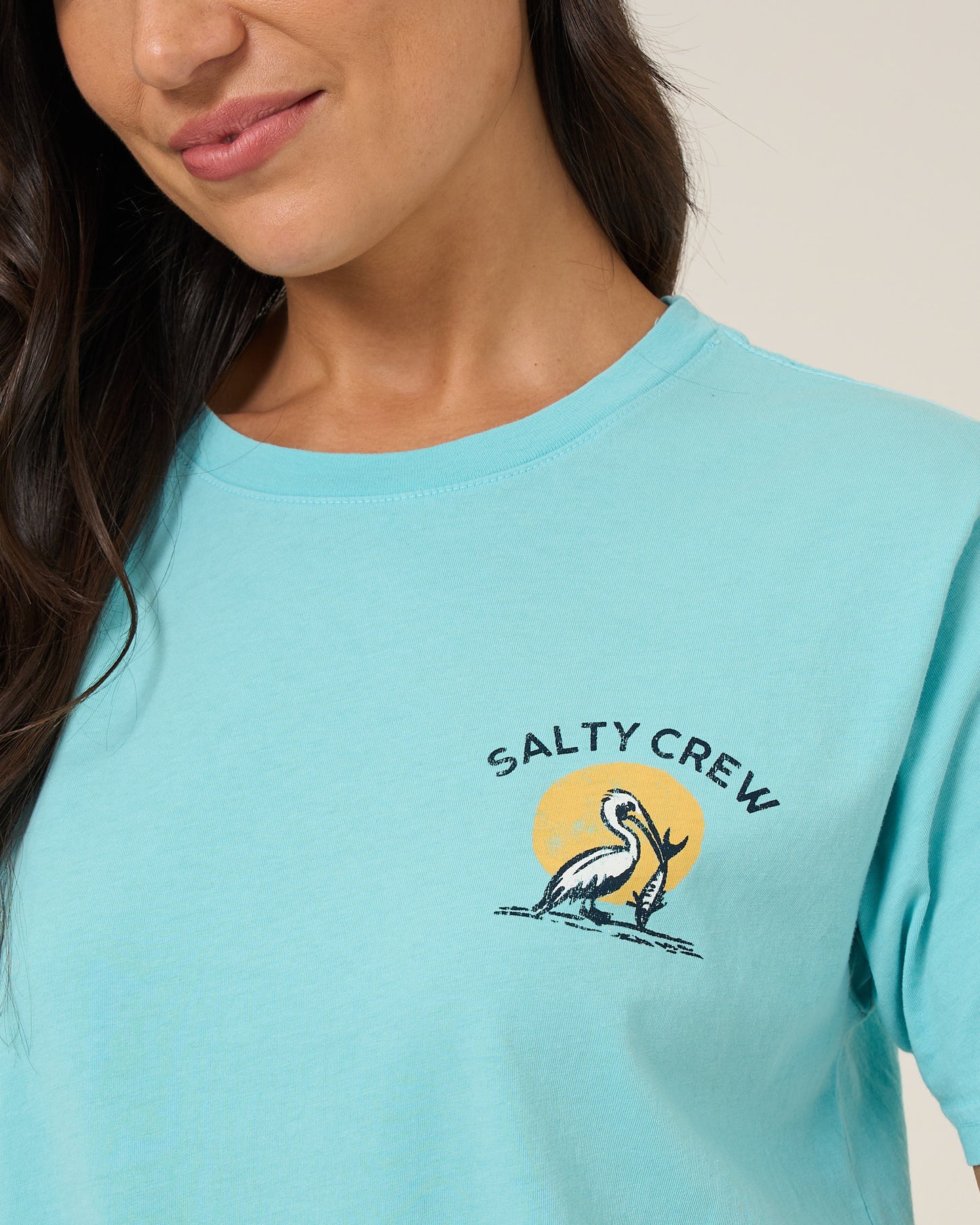 Beach Hut Bf Tee - Aquamarine