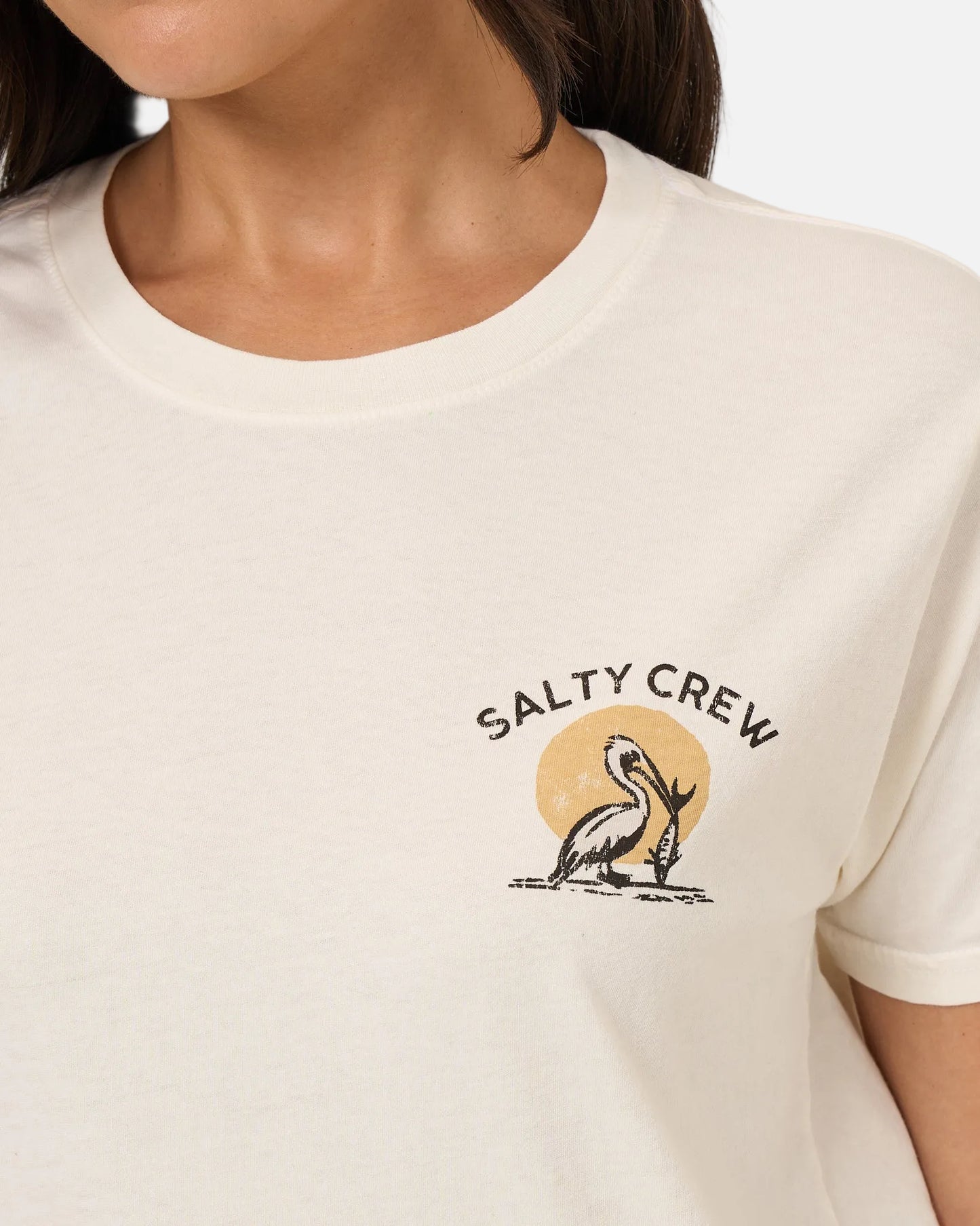 Beach Hut Bf Tee - Off White