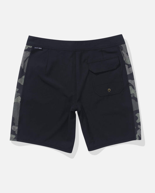 Salty crew BOARDSHORTS Sidebar Boardshort - Black in Black