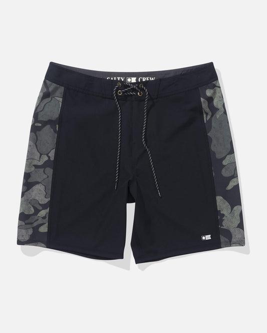 Salty crew BOARDSHORTS Sidebar Boardshort - Black in Black
