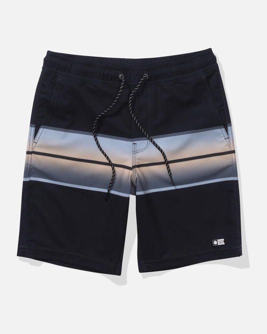 Salty crew BOARDSHORTS Sunup Volley Kids - Black in Black