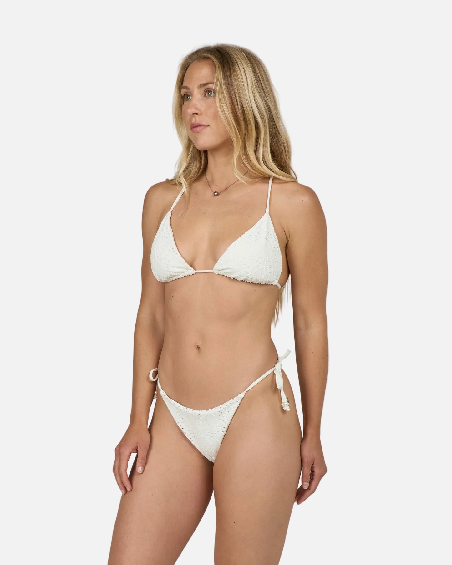 Shell Ya Tie Side Bottom - White