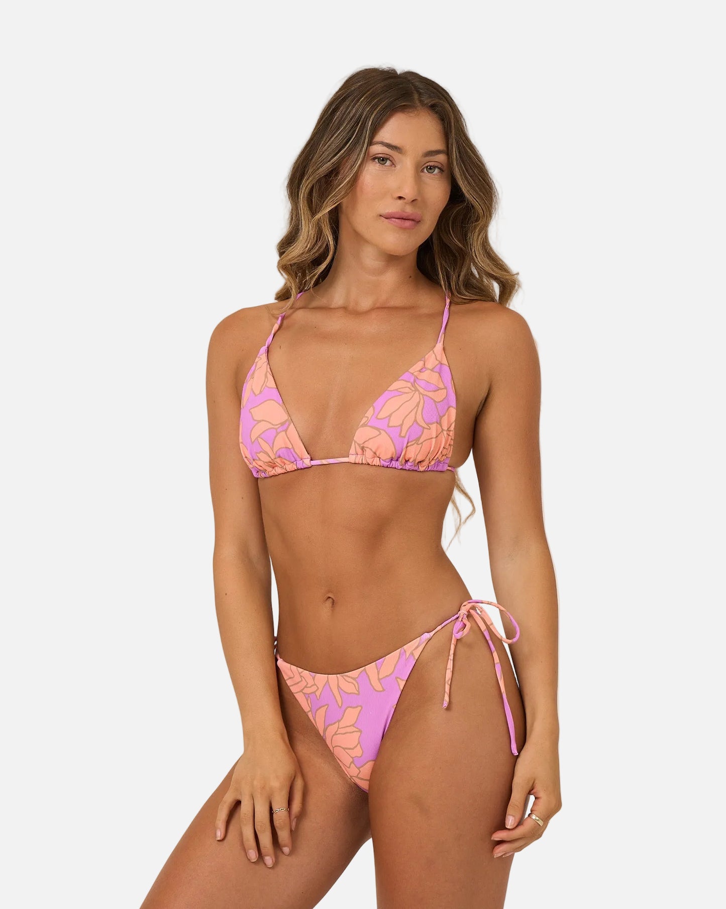 Rose Parade Tie Side Bottom - Violet