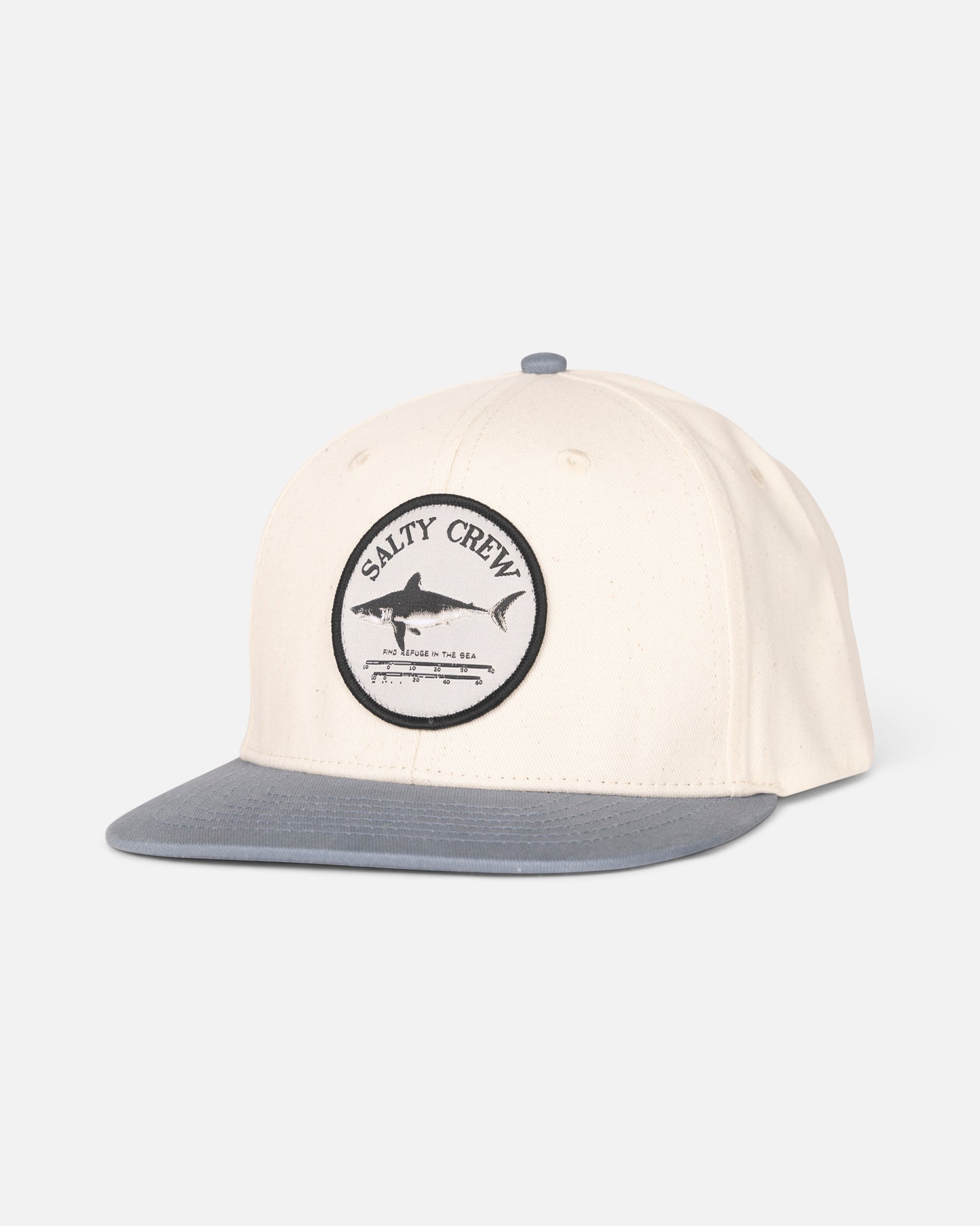 Bruce 6 Panel Kids - Off White/Slate