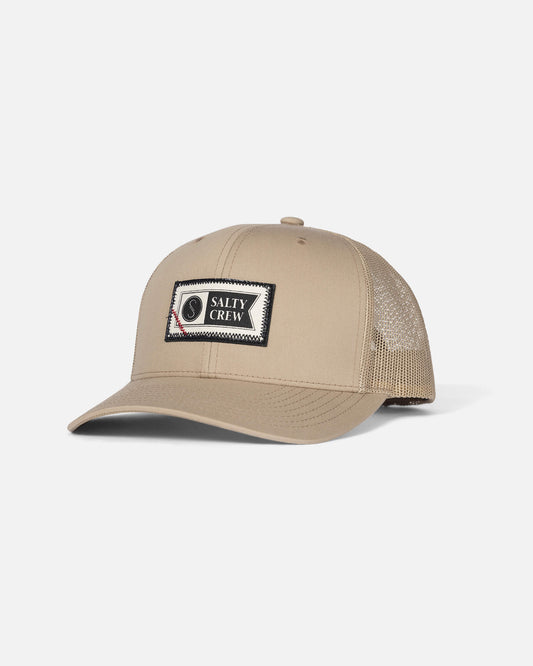 Salty crew HATS Topstitch Retro Trucker - Khaki in KHAKI