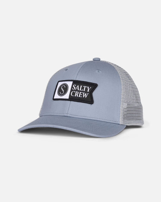Salty crew HATS Pinnacle Retro Trucker Kids - Blue Fog in BLUE FOG