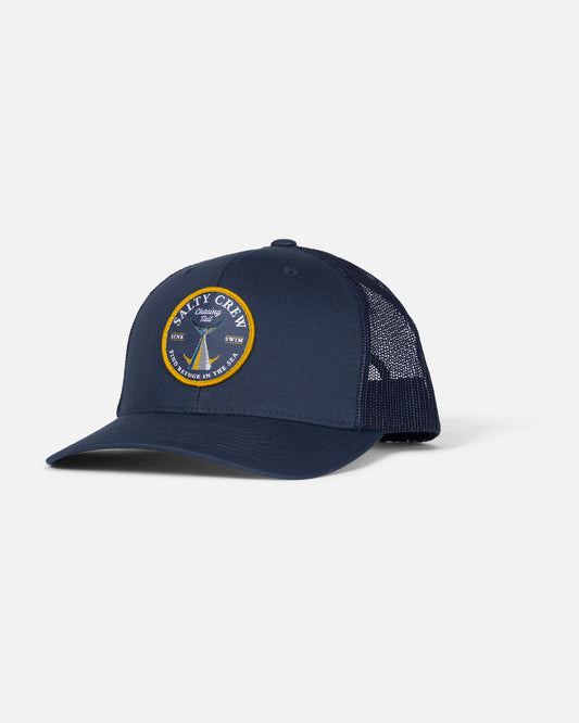 Salty crew HATS Bottom Dweller Retro Trucker - Navy in NAVY