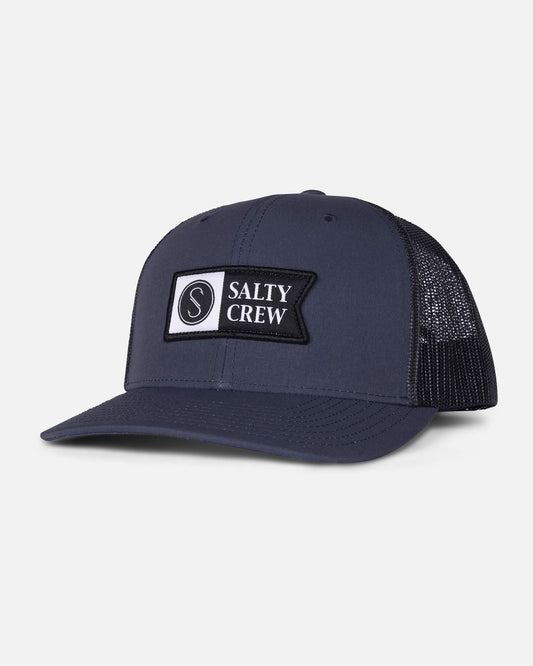Salty crew HATS Pinnacle 2 Retro Trucker - Dark Lava in DARK LAVA