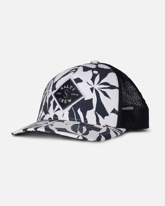 Salty crew HATS Sealine Retro Trucker - Optic Black in OPTIC BLACK