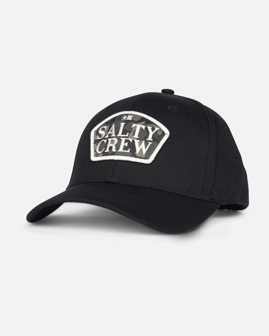 Salty crew HATS Filler Up 6 Panel - Black in Black