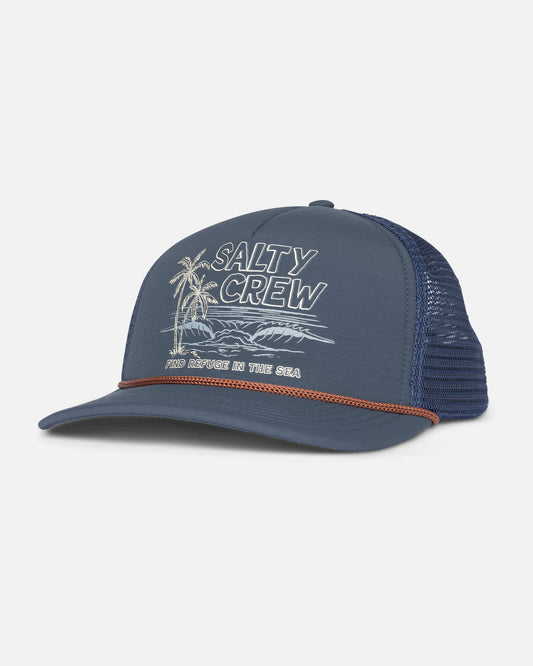 Salty crew HATS Good Times Foamie Trucker - Bluefin in Bluefin
