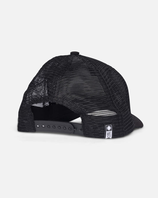 Salty crew HATS Watermark Retro Trucker - Black in Black