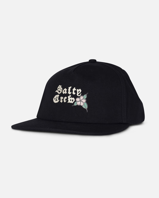 Salty crew HATS Hopper 5 Panel - Black in Black