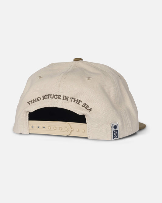 Salty crew HATS Hopper 5 Panel - Oyster/Brown in Oyster/Brown