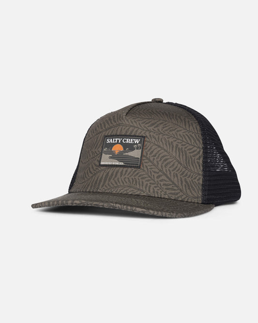Salty crew HATS Reflection Trucker - Olive in Olive