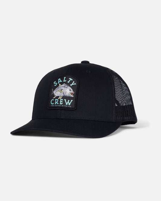 Salty crew HATS Ulua Retro Trucker - Black in Black