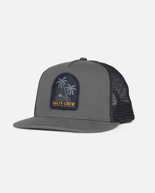 Salty crew HATS Palmdale Rtro Trckr Kids - Charcoal in Charcoal