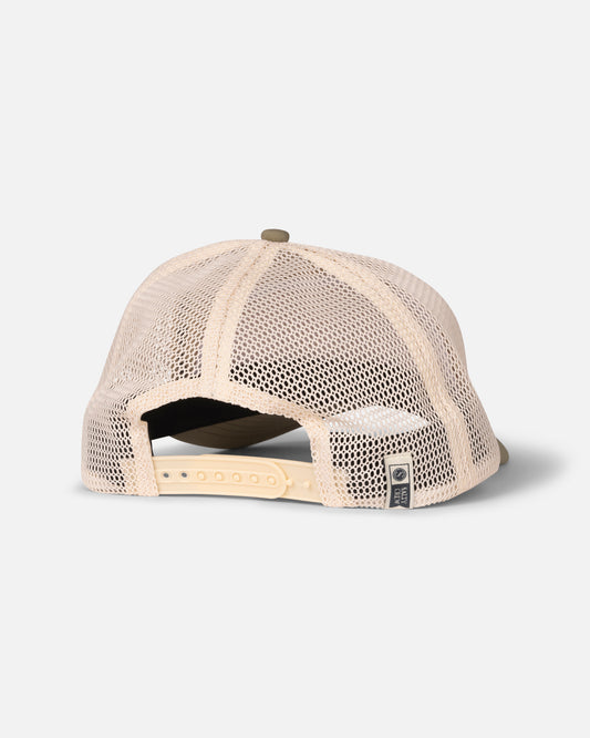 Stamped Trucker - Off White/Fern