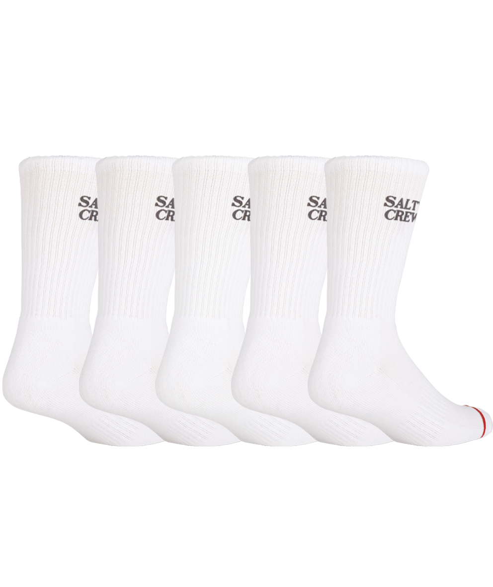Lighthouse Sock 5 Pack - White