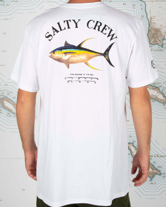 Salty Crew Men - Ahi Mount White Standard S/S Tee